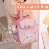 Kawaii Lunch Bag with Bow Lunch Box Cute Lunchbox Bunny