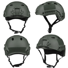 VPZenar Airsoft Helmet and Mask,Paintball Anti Fog Googles,Green Helmets for Mens Military Costume Tactical Gear