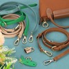 sourcing map Leather Bag Strap Replacement Adjustable Crossbody Bag Straps
