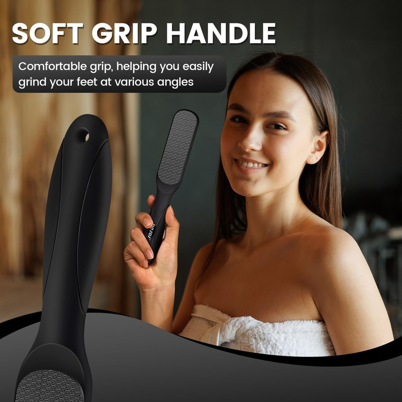 BEZOX Double-Sided Glass Foot File Callus Remover(1 PCS), Foot Scrubber