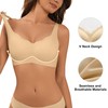 Wireless Seamless Bras for Women with Support - No Underwire