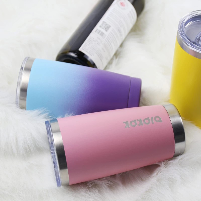 BJPKPK 20 oz Insulated Tumblers With Lid And Straw Stainless