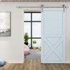 JUBEST Stainless Steel Floor Guide Wall Mount Sliding Barn Door