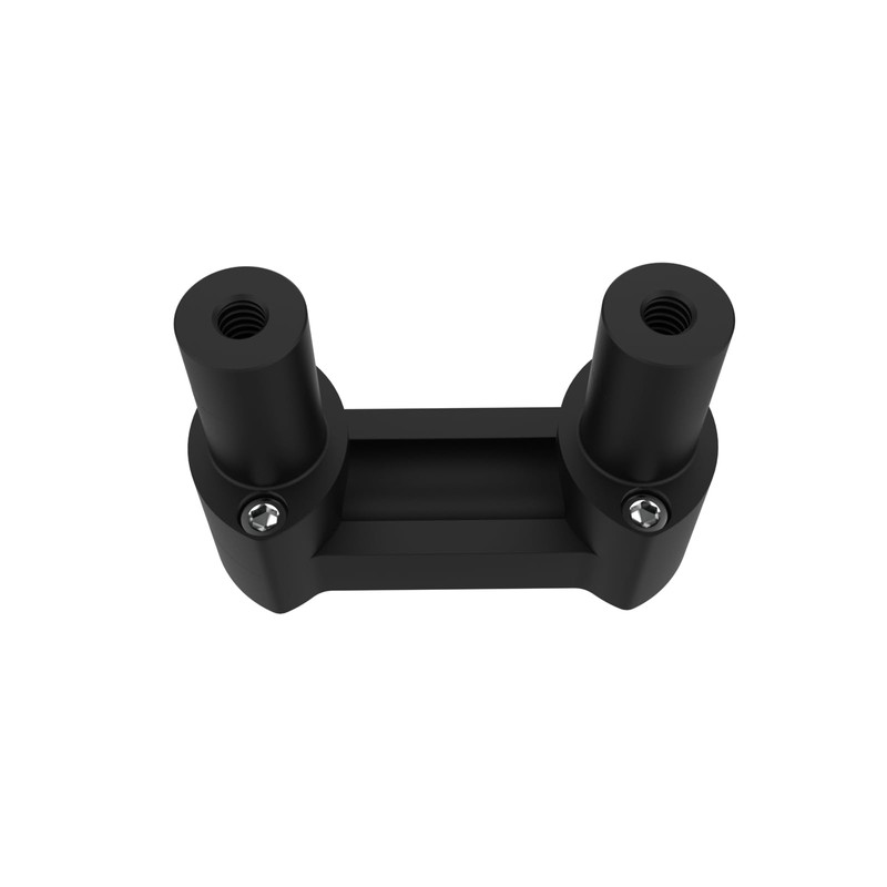 1-Inch Handlebar Risers with 1-Inch or 2-Inch Height, Matte Black