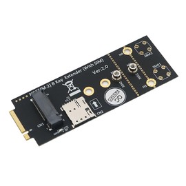 HLT M.2(NGFF) Key B Adapter with SIM Card for 3G/4G/5G Module