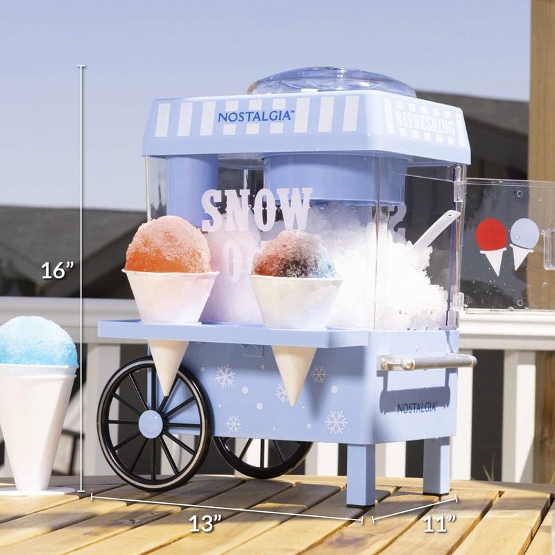 Nostalgia Snow Cone Shaved Ice Machine - Retro Table-Top Slushie