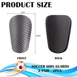NICEIN® 2 x Mini Shin Pads Children's Football 10 x 6 cm Small Shin Pads for Boys Girls Shin Pads Holder Football Accessories with Drawstring Bag (10 x 6 cm)