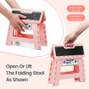 Delxo Folding Step Stool 9 Inch,Non-Slip Foldable Stools for Kids