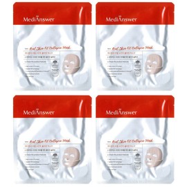 MediAnswer 메디앤서 리얼 스킨핏 콜라겐 마스크 35ml x 4개 / 써클 MediAnswer Real Skin Fit Collagen Mask 35ml x 4 pcs / Circle
