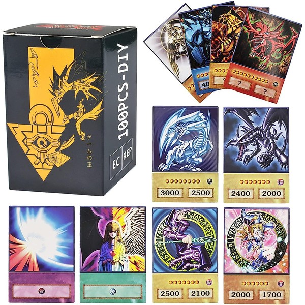 100 YU-Gi-Oh,YU-Gi-Oh Duelling Monsters Chapter, No Duplicate Deck, for Children and Adults