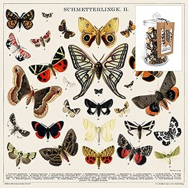 Trove I Go to (250) Pieces Wooden Puzzle: Butterflies + Moths in Glass Apothecary Jar
