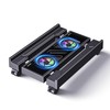Adjustable Computer Tower Stand with Cooler Fan and Light, PC