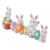 Easter Rabbit Decoration Multipurpose Vivid Cute Hand Painted Resin Rabbit