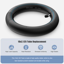 SYACHI 10 x 2.125 10-inch Inner Tube Replace for Segway Ninebot F Series (F20 F25 F30 F40) D28U Electric Kick Scooter Wheel Parts,2PC