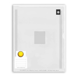 StoreSMART - Magnetic Closure Pocket Plus - Clear - 5 Pack - Size: A4-8 ¼" x 11 ¾" - Magnetic-Back - Made in USA - MCP912A4MBSTCPLUS-5