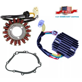 H&H bros Stator Regulator Rectifier and Gasket for Suzuki GSX-R750 GSXR750 2006 2007-2022