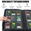 Toploader Binder, Holds 288 Toploaders, 9-Pocket Ringless Double-Sided Pockets, Waterproof