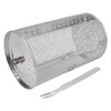 Rolling Grilling Basket Stainless Steel BBQ Rolling Basket Fork Wire