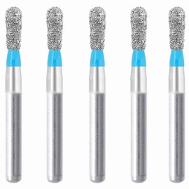 237.12M1, Pear, 1.2 mm Dia, Medium Grit Diamond Bur, 5 per Pack