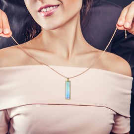 SEWACC Rectangle Pendant Tray 15pcs Blank Bezel Pendant Tray Cabochon Settings Trays Pendant Blanks for DIY Jewelry Making, 6.00X1.60X0.20CM, Faux Leather, No Gemstone