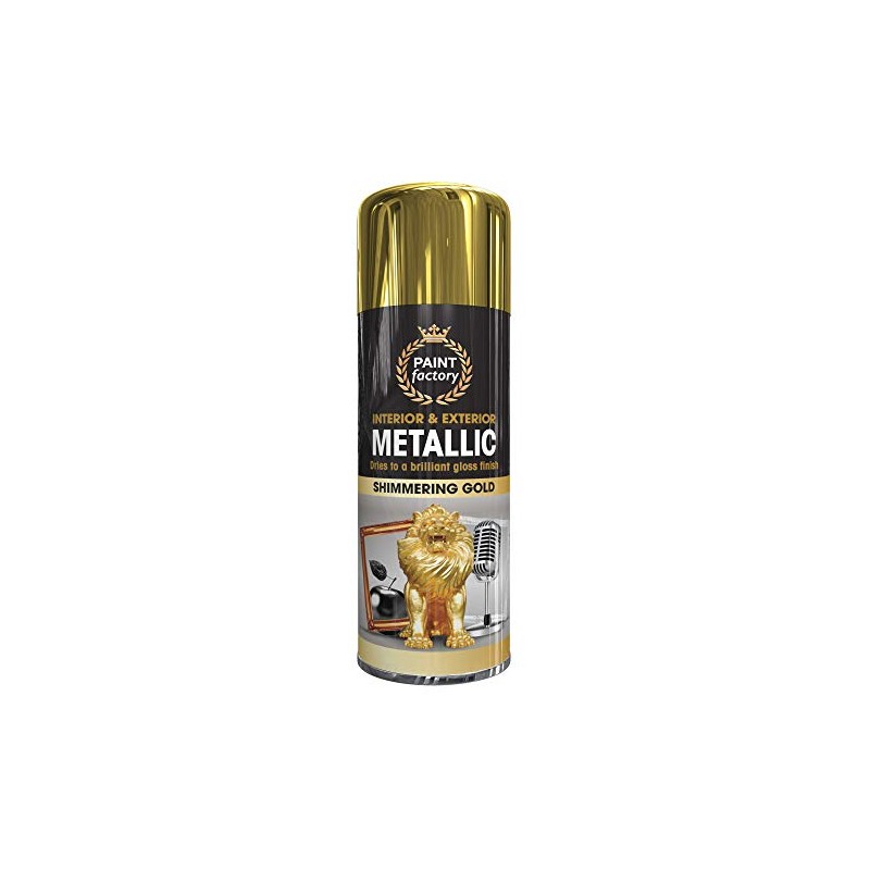 Paint Factory Spray Paint All Purpose Gold Metallic, 400 ml