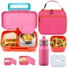 PIQUEBAR Kids Lunch Bento Box with 8oz Thermo Ice Pack