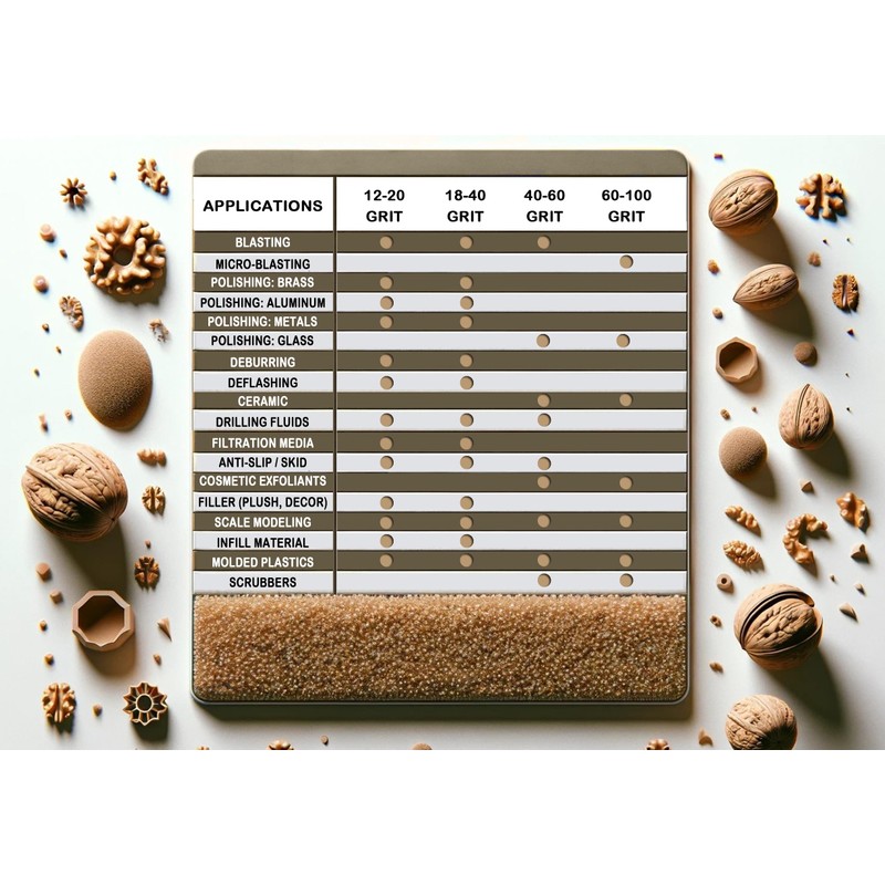 GRITSMITH 18-40 Grit Ground Walnut Shell Media (20 LBS /