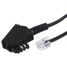 TAE F-Kabel Universal, 15 m, Schwarz
