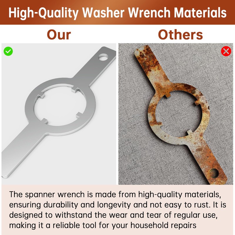 Spanner Wrench for Kenmore/Whirlpool Washer HD Tub Nut - TB123A