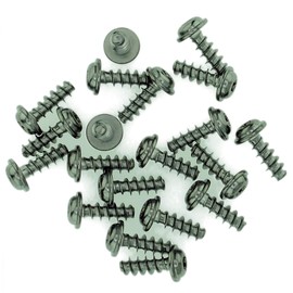 D3 (3mm x 8mm) TX Pan Screws for Plastic (Flanged) - Stainless Steel (A2) (Pack of 20)