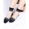tly Womens 6 pares Ultrathin transparente Encaje Elástico Calcetines Cortos