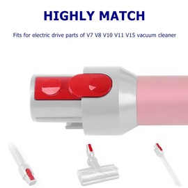 2 Pack Cleaner Head Clip Latch Tab Button Replacement with Spring for V7 V8 V10 V11 V15, Vacuum Cleaner Extension Wand Button, Wand Tube/Illumination Tool Button Replacement