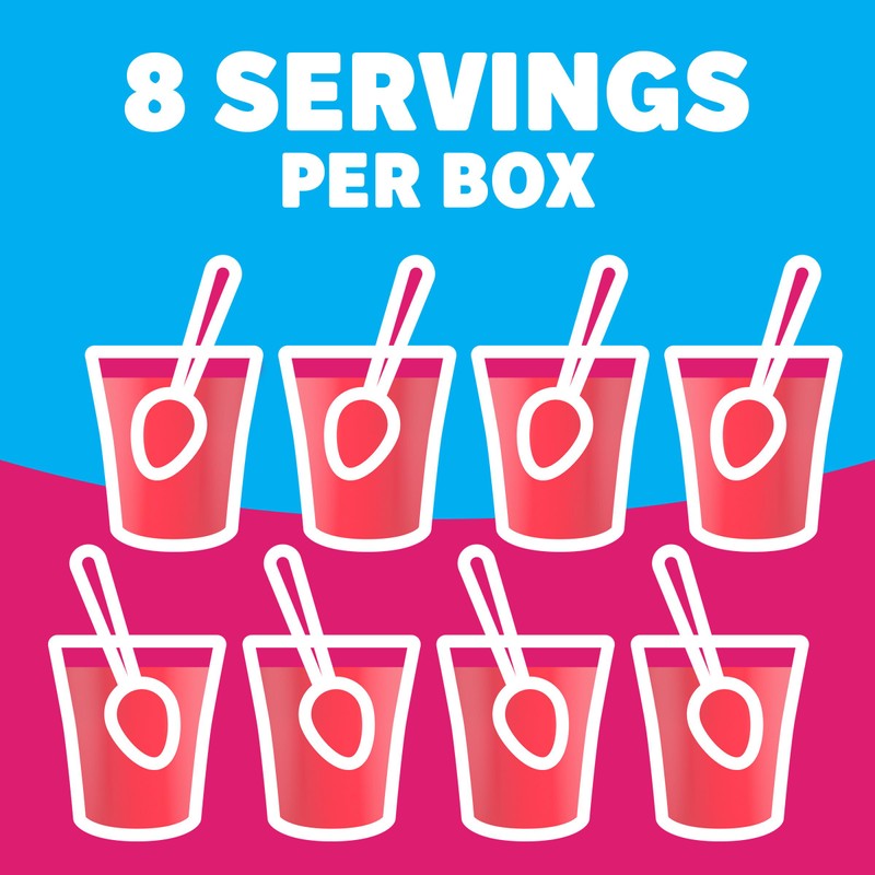 Jell-O Raspberry Sugar Free Gelatin, 0.6 Ounce (Pack of 24)