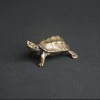TEAMWILL 1PC Brass Vintage Turtle Figurine Statue Home Ornaments Animal