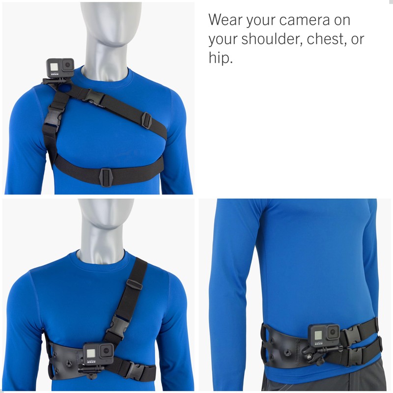 STUNTMAN 360 Shoulder Chest Hip Harness for Action Cameras