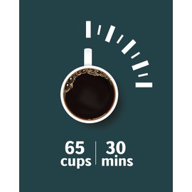 65 Cups-10L Commercial Coffee Urn, Fast Brew Stainless Hot Water Dispenser, Coffee Dispenser Electric, Hot Water Urn for Catering, Meeting, Party,Silver