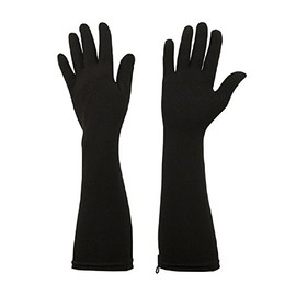 Foxgloves Elbow Length Gardening Gloves Elle Glove (Crow Black, Large)