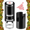 Supervitae 2 Pack Christmas Tree Print Stamps Ink Stamper Mini