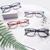 CLASAGA Progressive Multifocus Reading Glasses for Women, Pattern Print Blue