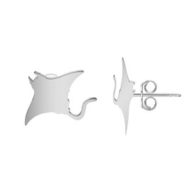 SEIRAA Stingray Stud Earrings Sea Animal jewelry for Women Stingray Lover Earrings Dainty Earrings (Animal earring)