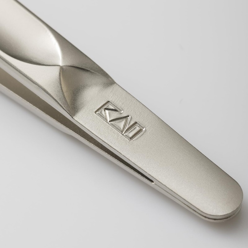 Kai Corporation KQ3211 Rounded Tip Tweezers, Gentle on Skin, Wide
