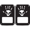 JeepTails Wave Skull Design tail lamp light covers Compatible with