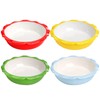 Lawei 4 Pack Ceramic Pie Pans, 6.5 inch Mini Pie