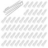 50 Pack Metal Curtain Hooks, Heavy Duty Deep Prong Hook,