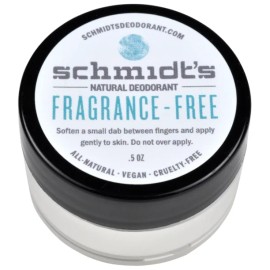 Schmidt's 3 PACK - Schmidt's Natural Deodorant Fragrance Free 0.5oz / 14.2g