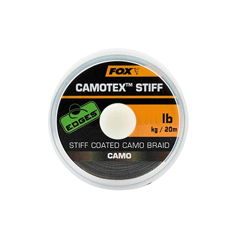 Fox Camotex Stiff Coated Camo Braid, 20 m, Leader Material,