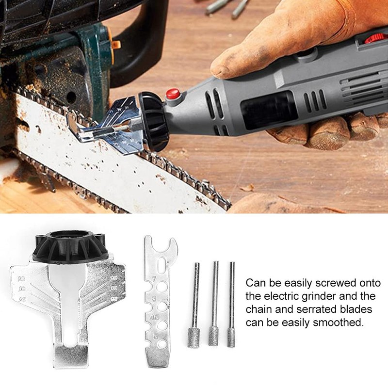 Whale Front Chainsaw Sharpening Attachment Chainsaw Grinding Sharpening Set Polishing