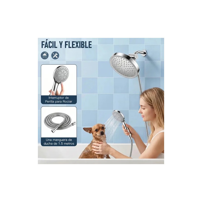 Juego De Cabezal De Ducha De Baño De 6 Piezas