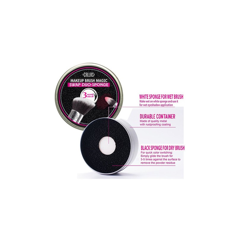 CALLAS Makeup Brush Magic Swap Duo-Sponge Clean Makeup Brushes