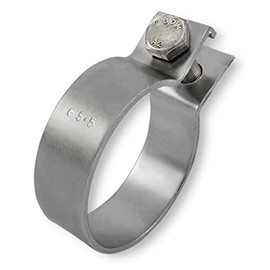 DIN Clamp Stainless Steel Solid Clamp Pipe Clamps from 30.2 - 124.5 mm (65.5 mm - 2.55 Inches)